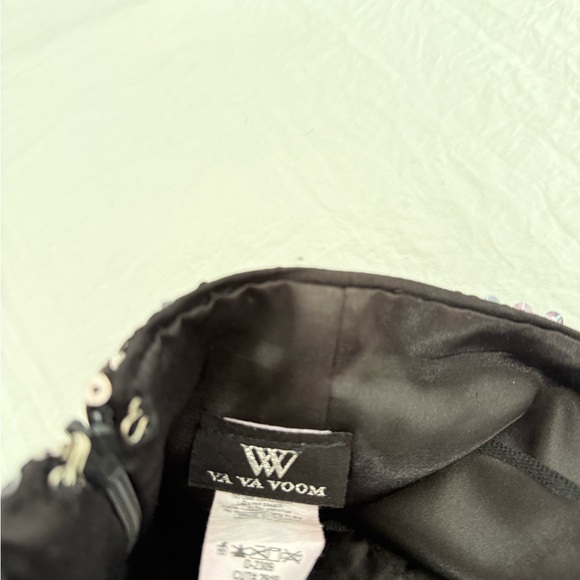 Va Va Voom Black and Silver Sequin Mini Dress - Picture 3 of 3